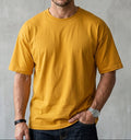 Drop Shoulder Yellow Tee