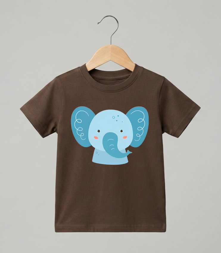 Kid's Elephant Print T-Shirt