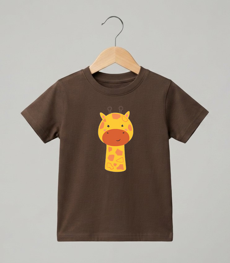 Kid's Giraffe Print T-Shirt