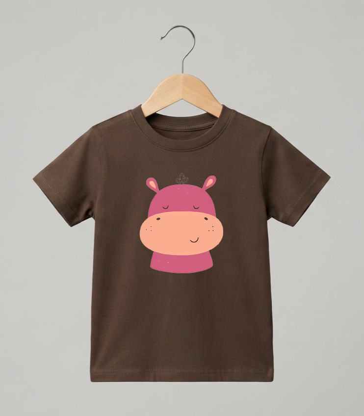 Kid's Hippo Print T-Shirt