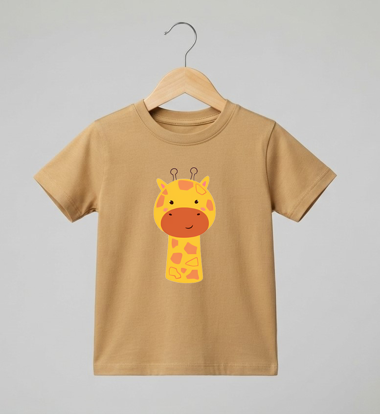 Kid's Giraffe Print T-Shirt