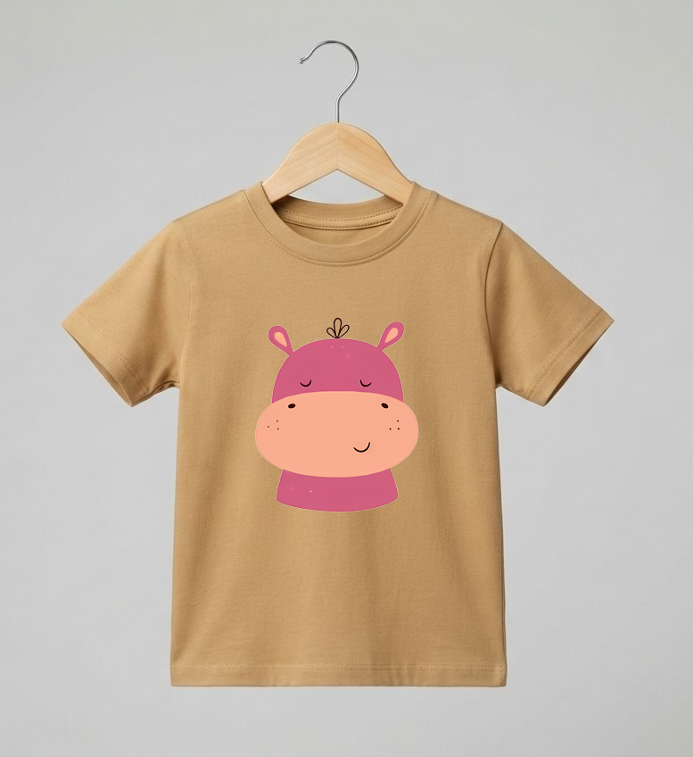 Kid's Hippo Print T-Shirt