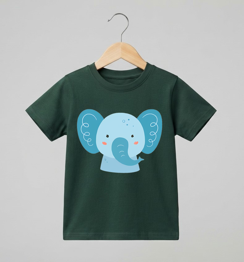 Kid's Elephant Print T-Shirt