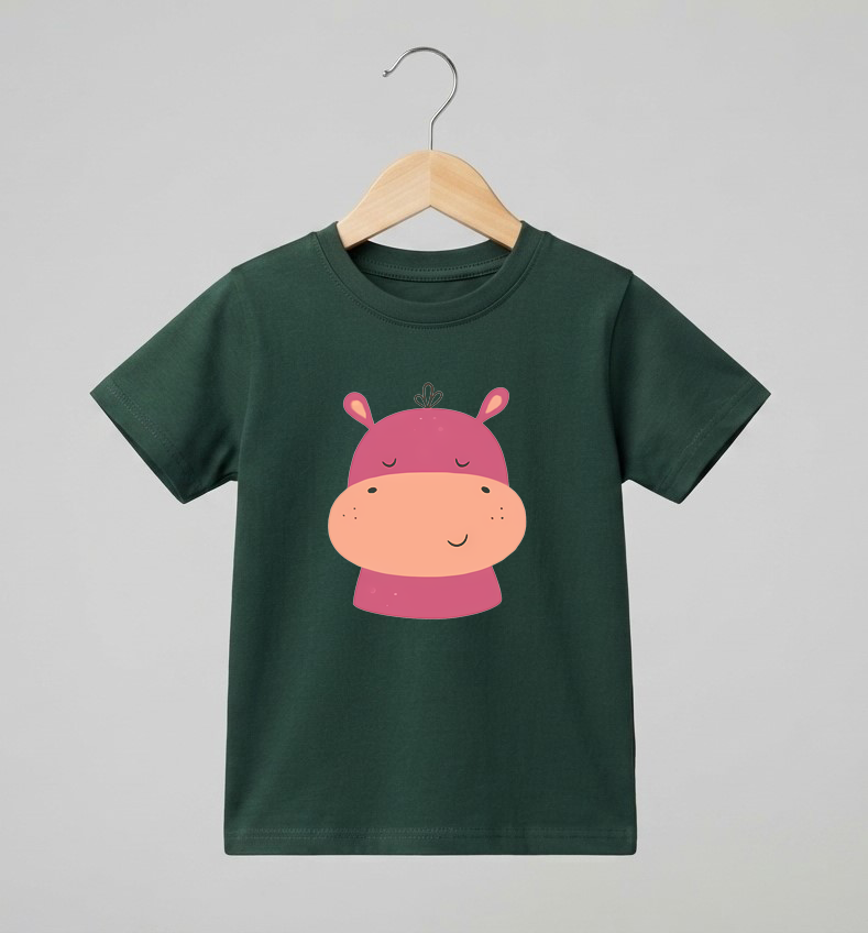 Kid's Hippo Print T-Shirt