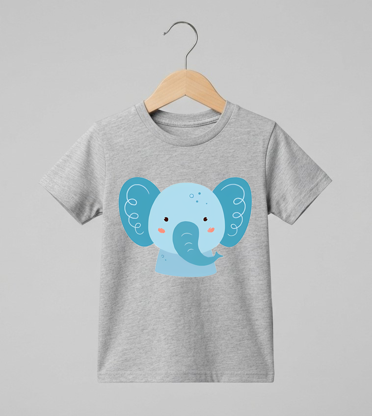 Kid's Elephant Print T-Shirt