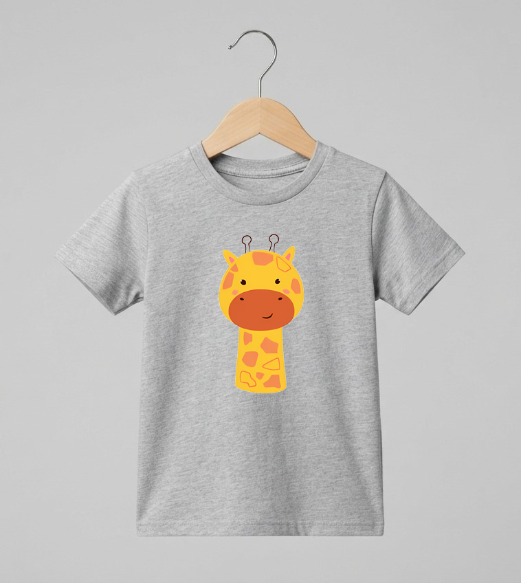 Kid's Giraffe Print T-Shirt