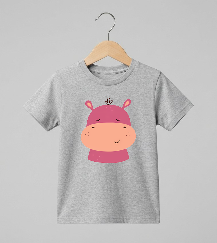Kid's Hippo Print T-Shirt