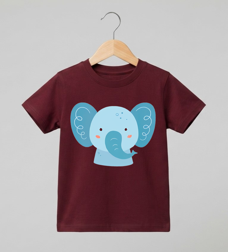 Kid's Elephant Print T-Shirt