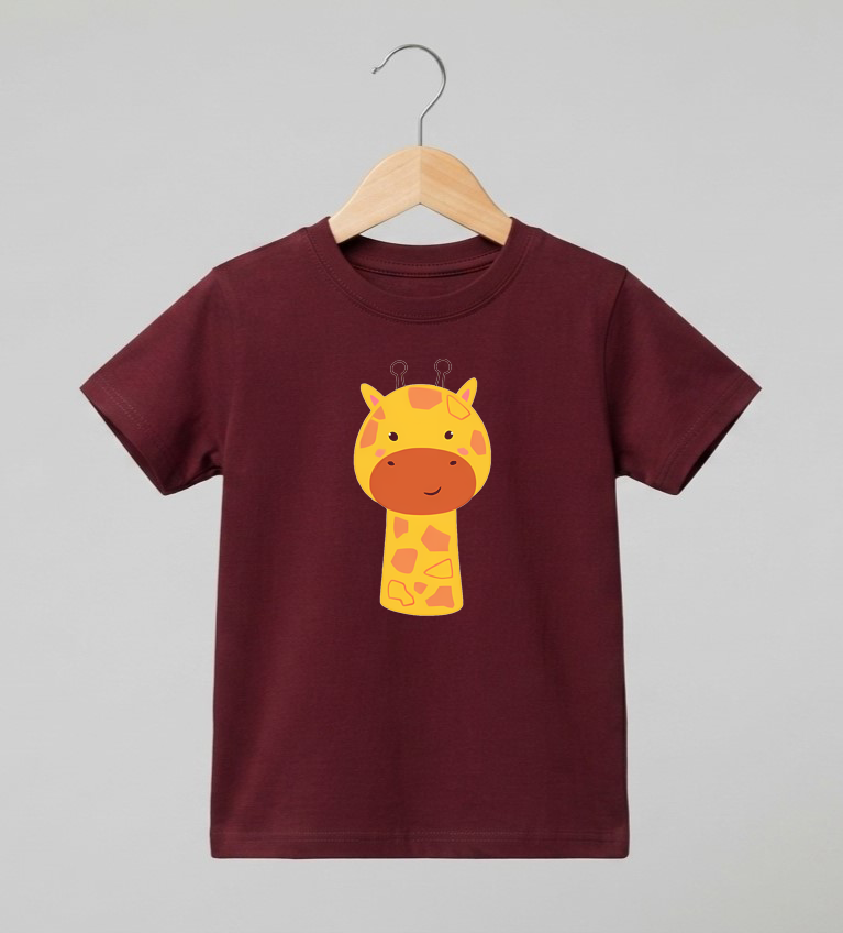 Kid's Giraffe Print T-Shirt
