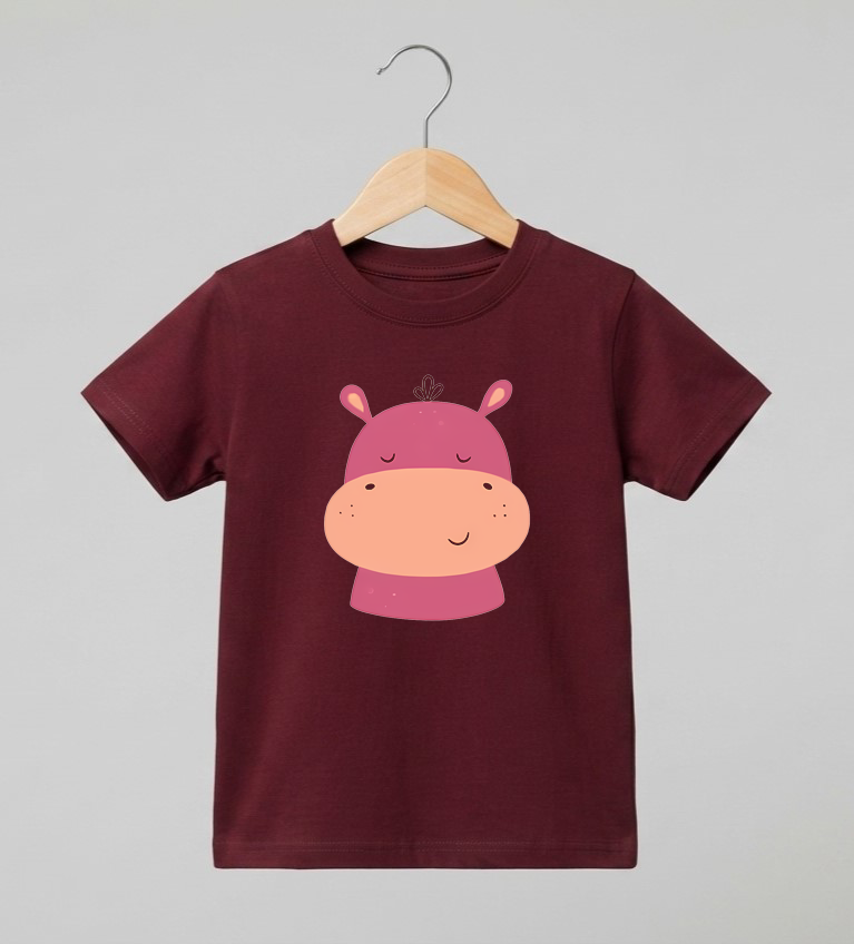 Kid's Hippo Print T-Shirt