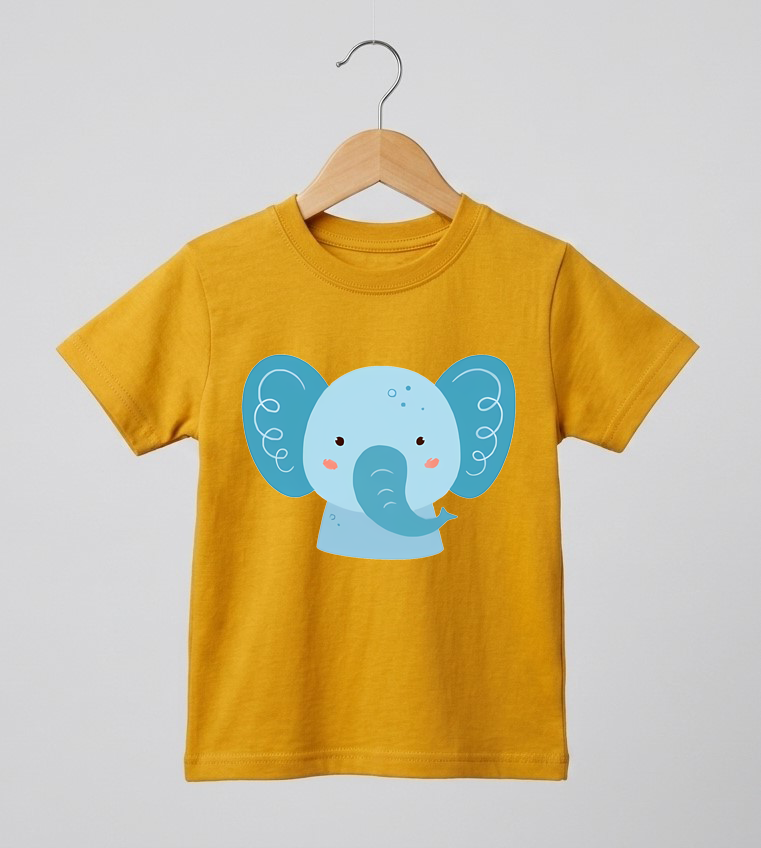 Kid's Elephant Print T-Shirt