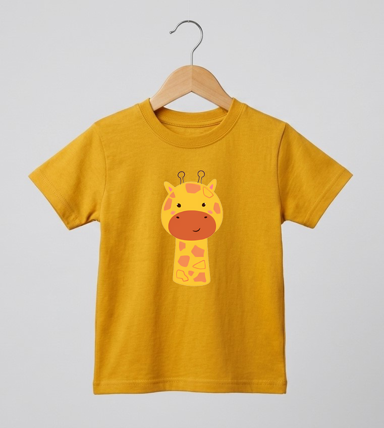 Kid's Giraffe Print T-Shirt