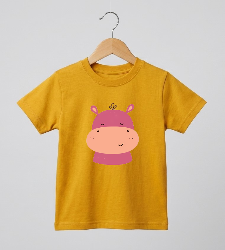Kid's Hippo Print T-Shirt