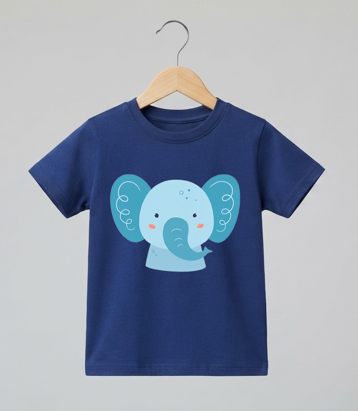 Kid's Elephant Print T-Shirt