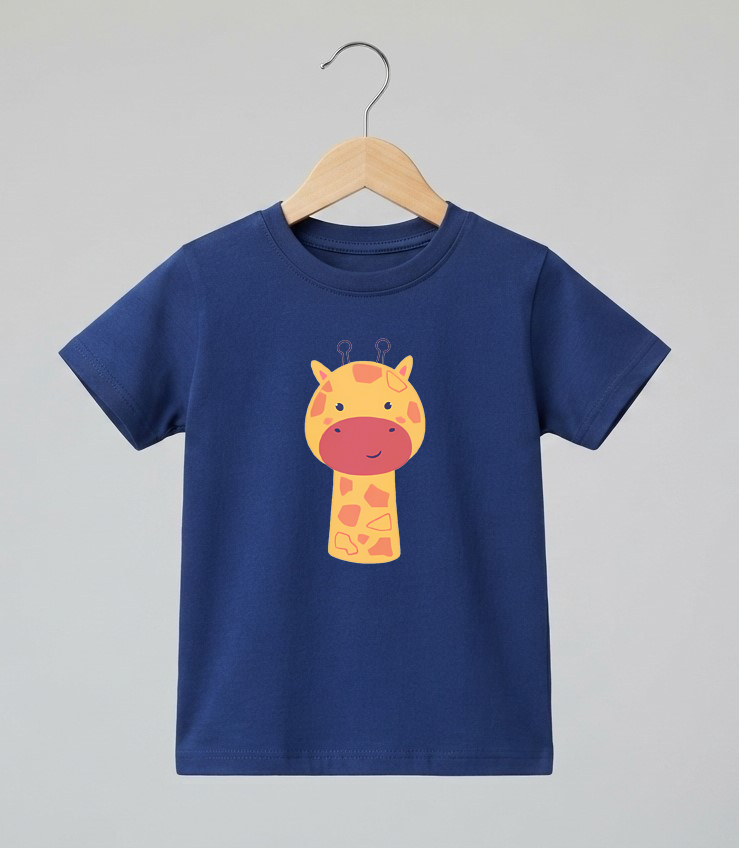 Kid's Giraffe Print T-Shirt