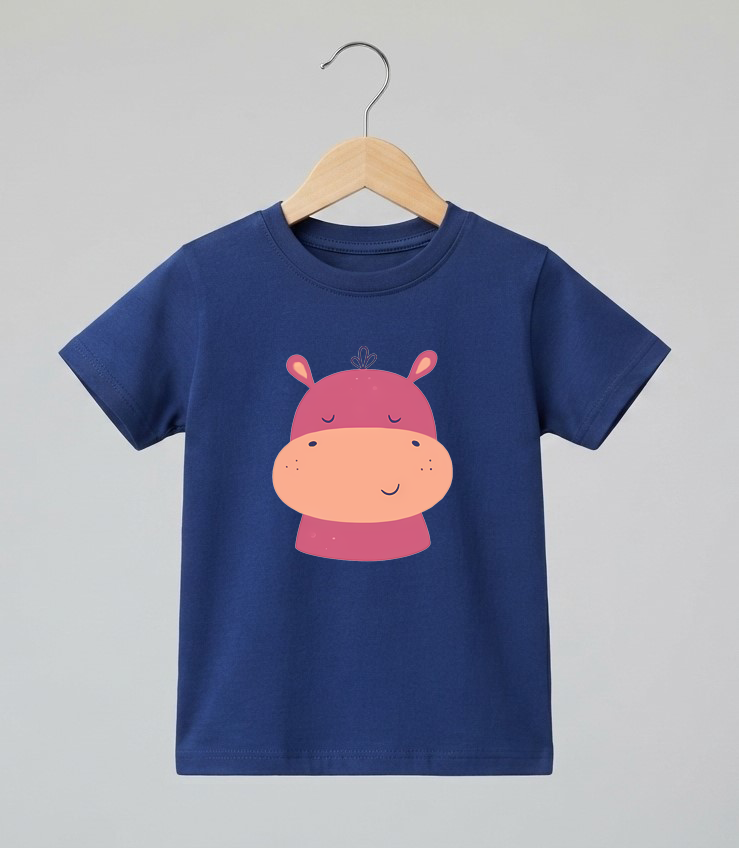Kid's Hippo Print T-Shirt