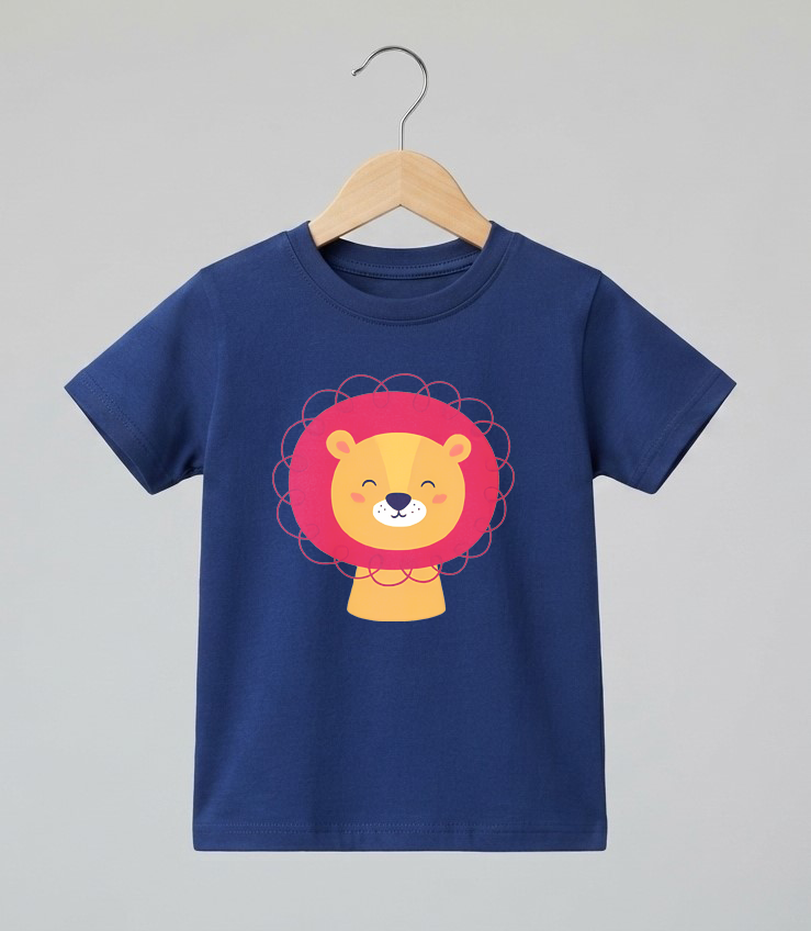 Kid's Lion Print T-Shirt