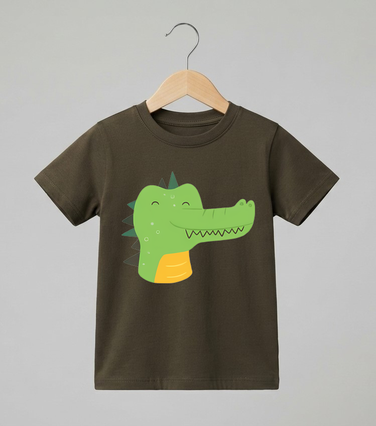 Kid's Crocodile Print T-Shirt