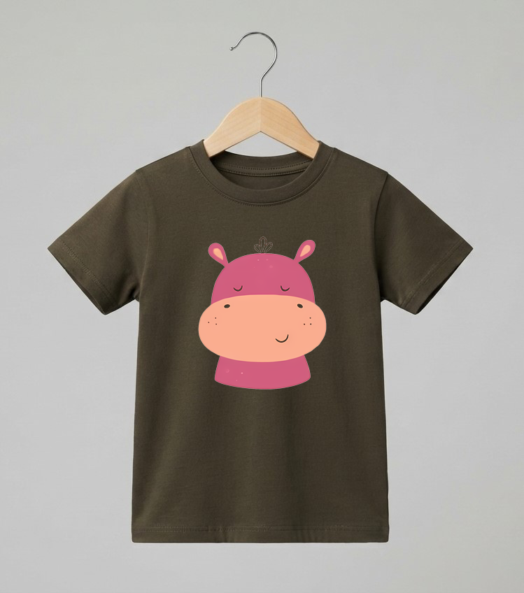 Kid's Hippo Print T-Shirt