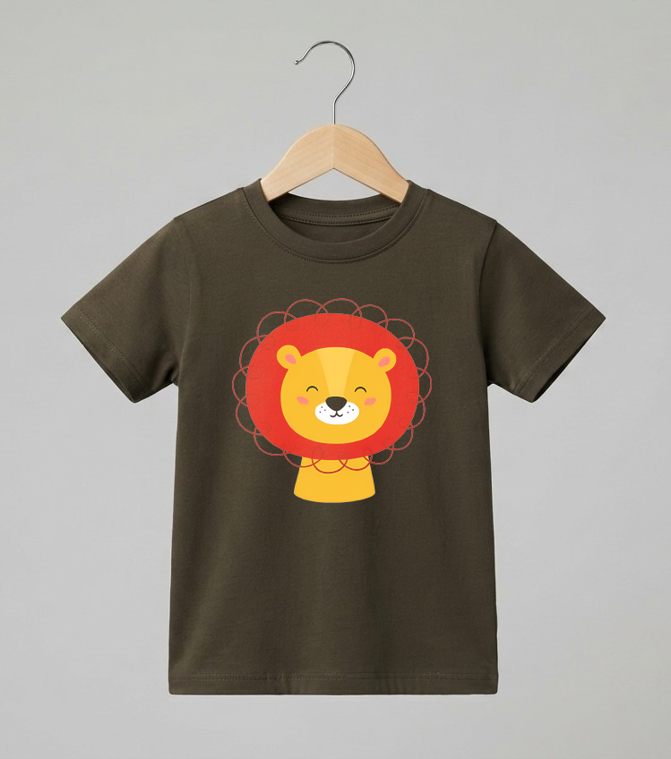 Kid's Lion Print T-Shirt