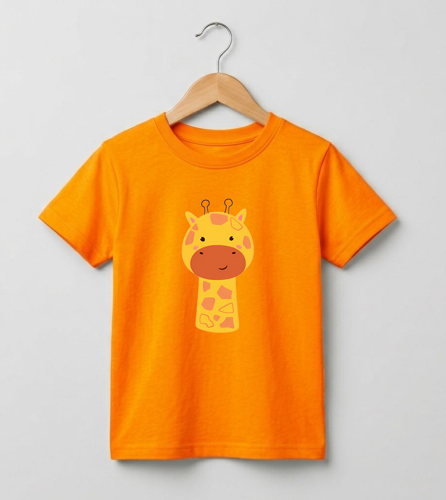 Kid's Giraffe Print T-Shirt