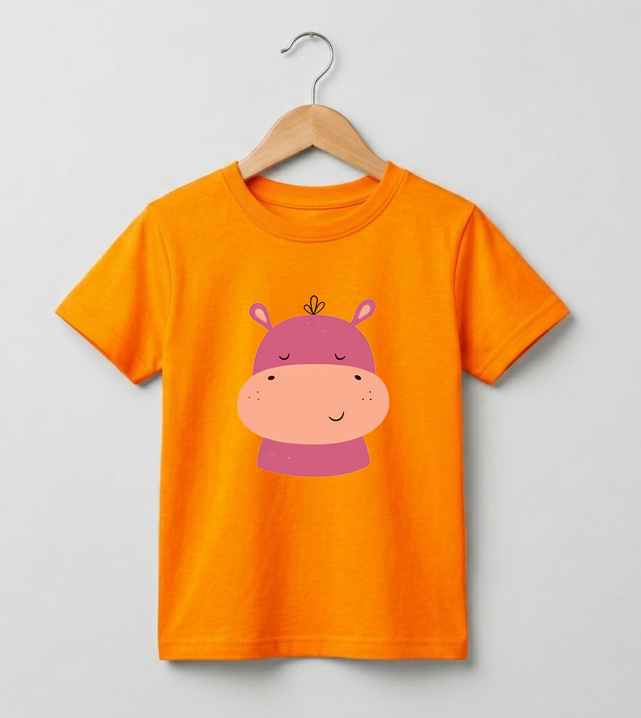 Kid's Hippo Print T-Shirt