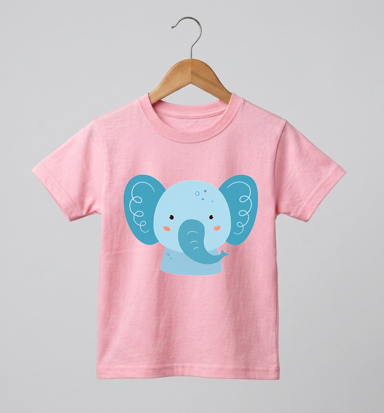 Kid's Elephant Print T-Shirt