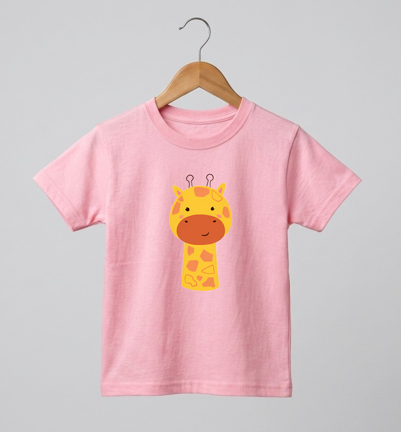 Kid's Giraffe Print T-Shirt