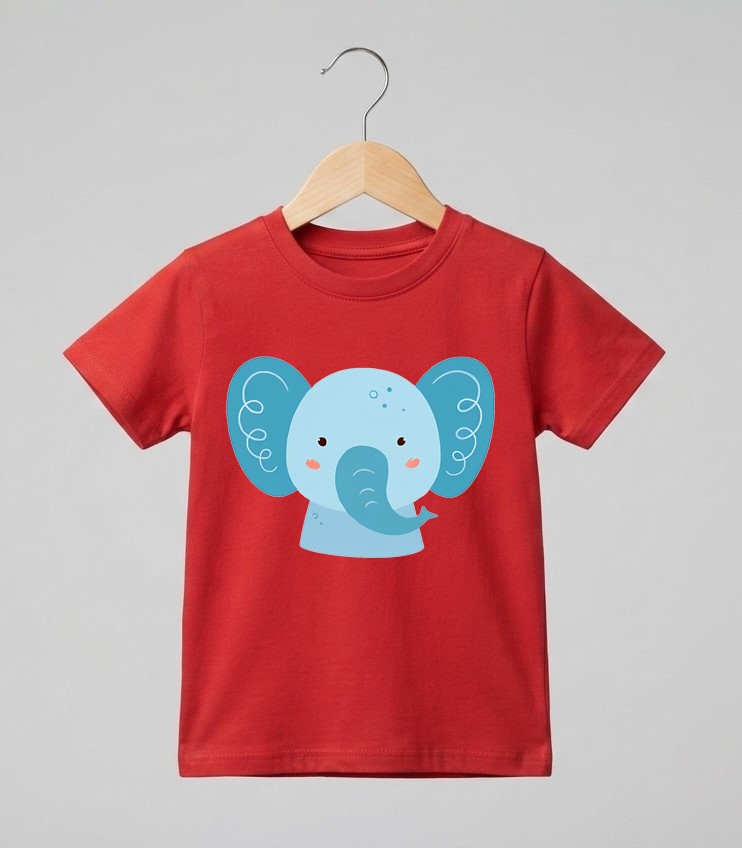 Kid's Elephant Print T-Shirt