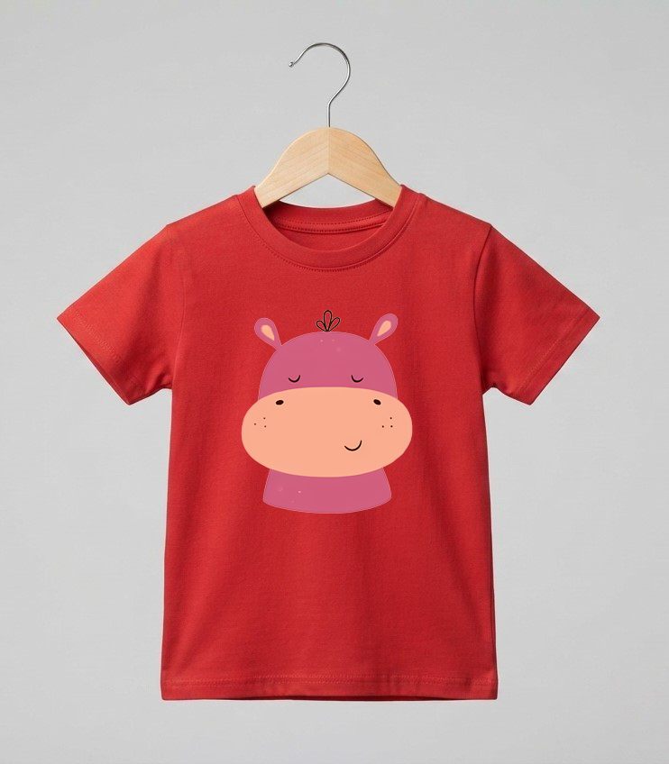 Kid's Hippo Print T-Shirt
