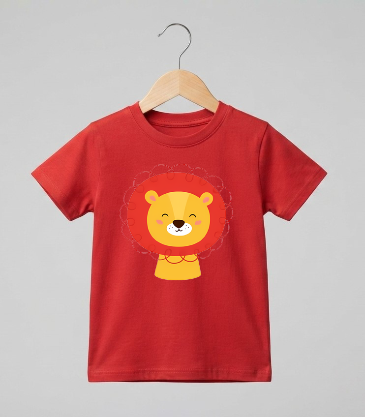 Kid's Lion Print T-Shirt