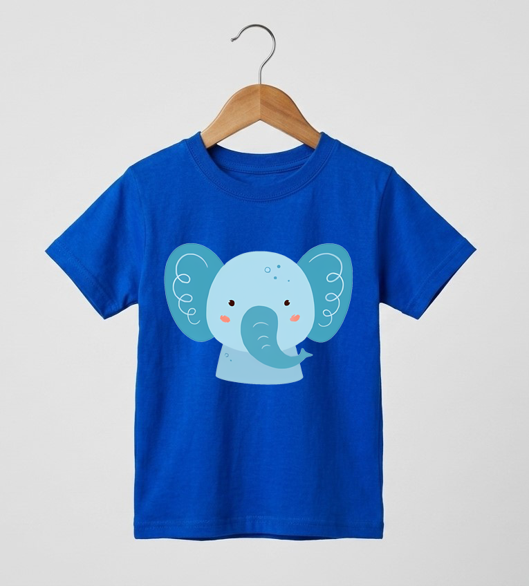 Kid's Elephant Print T-Shirt