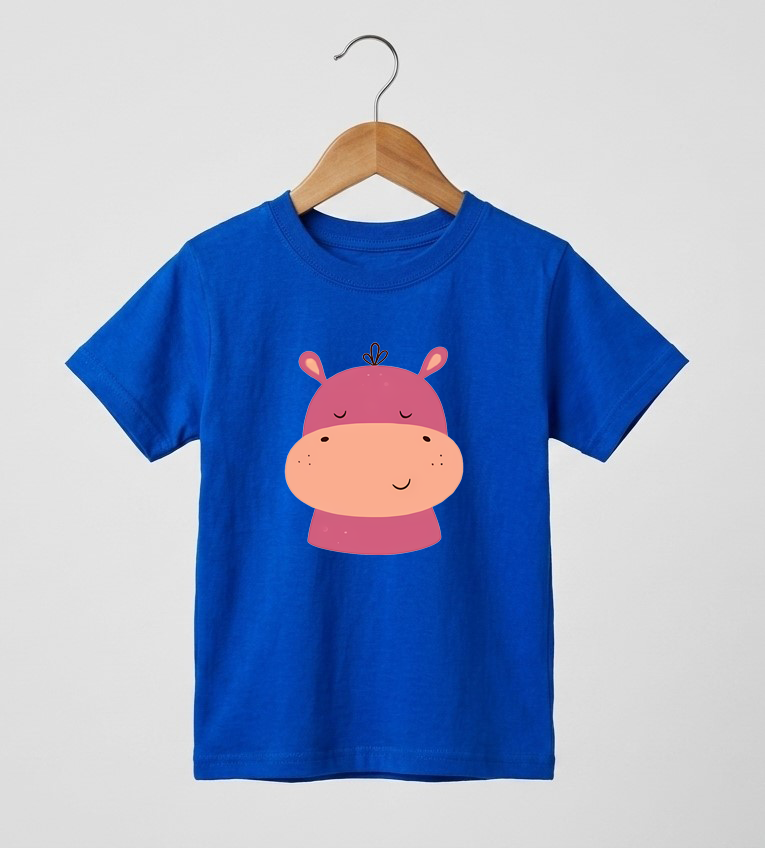 Kid's Hippo Print T-Shirt