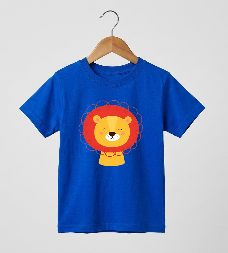 Kid's Lion Print T-Shirt