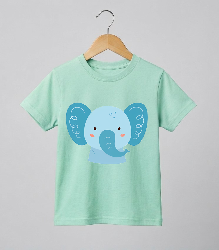 Kid's Elephant Print T-Shirt