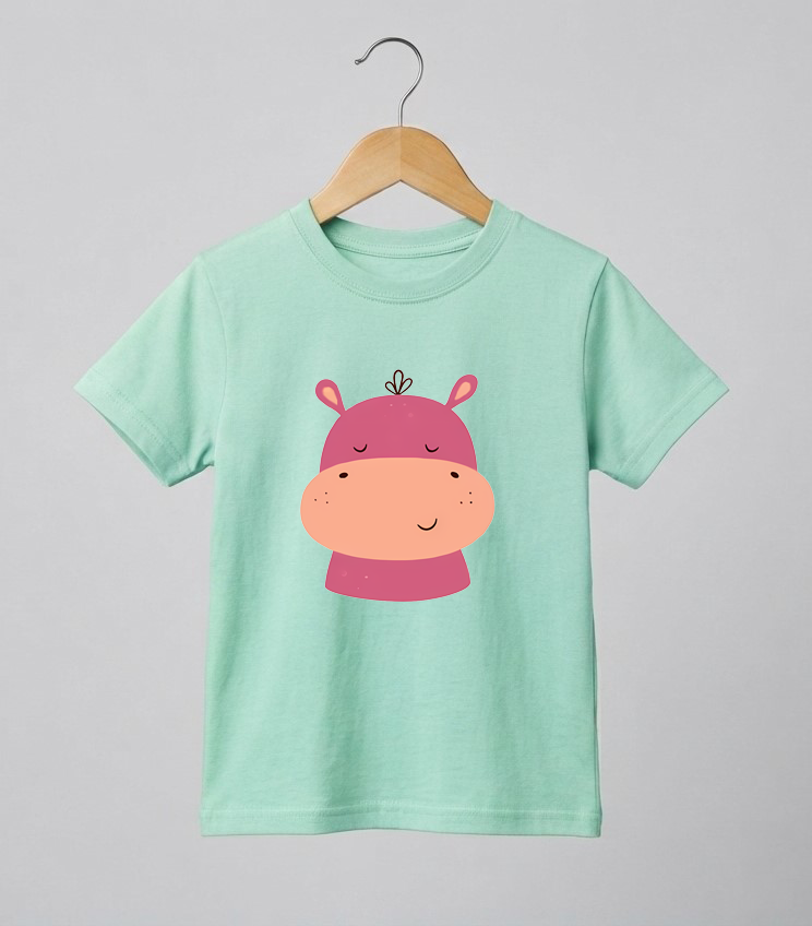 Kid's Hippo Print T-Shirt