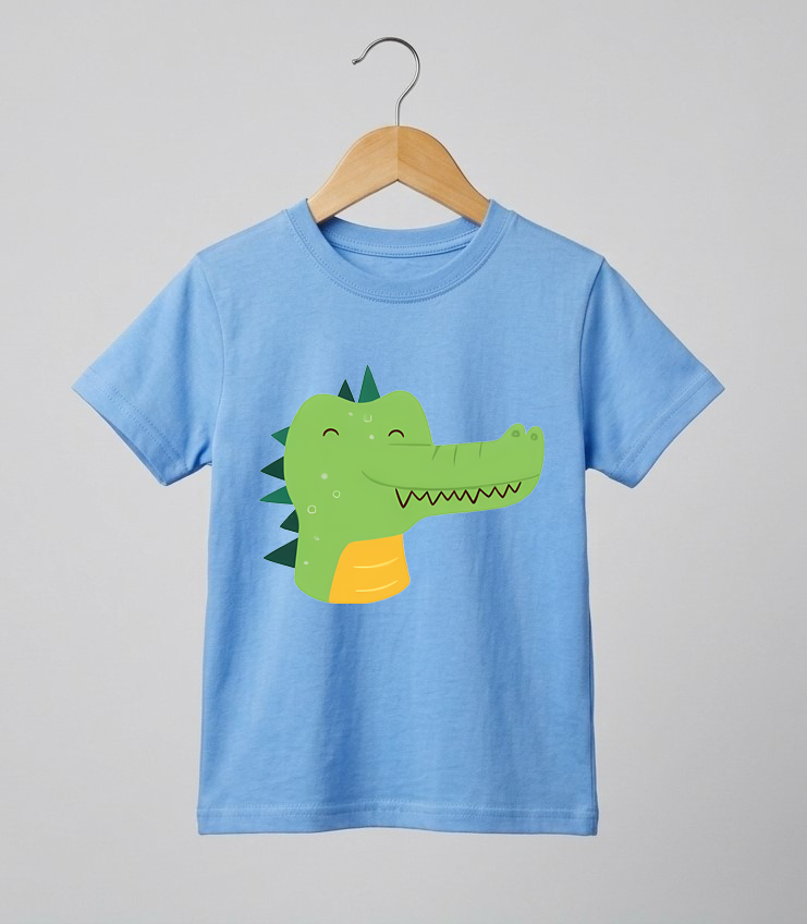 Kid's Crocodile Print T-Shirt