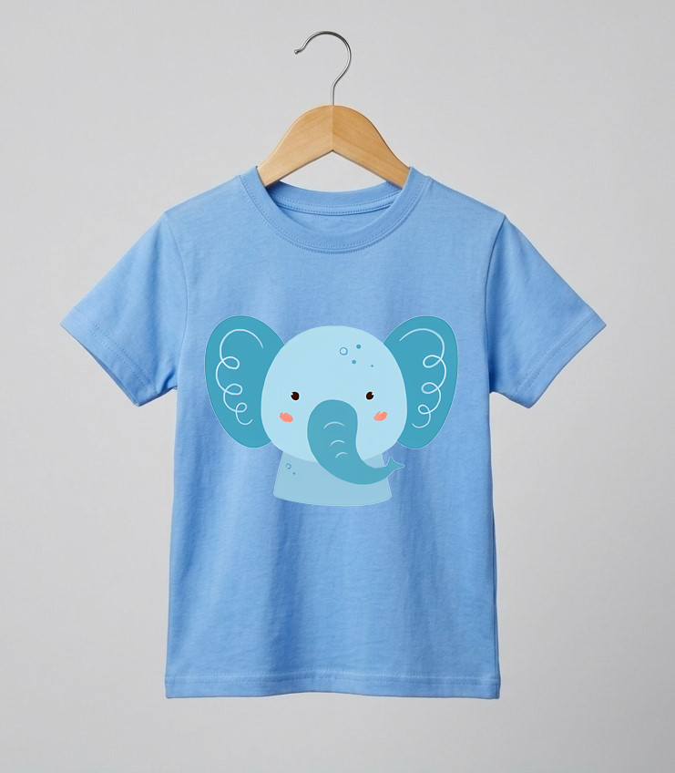 Kid's Elephant Print T-Shirt