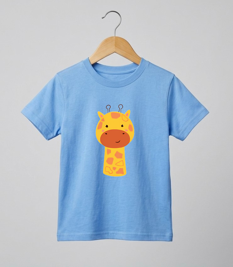 Kid's Giraffe Print T-Shirt