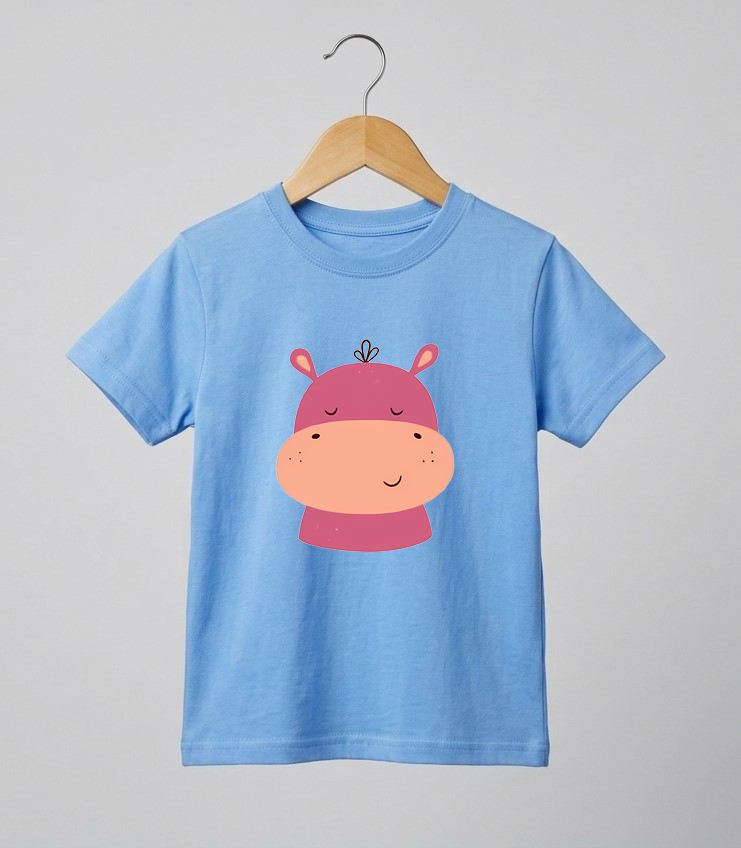 Kid's Hippo Print T-Shirt