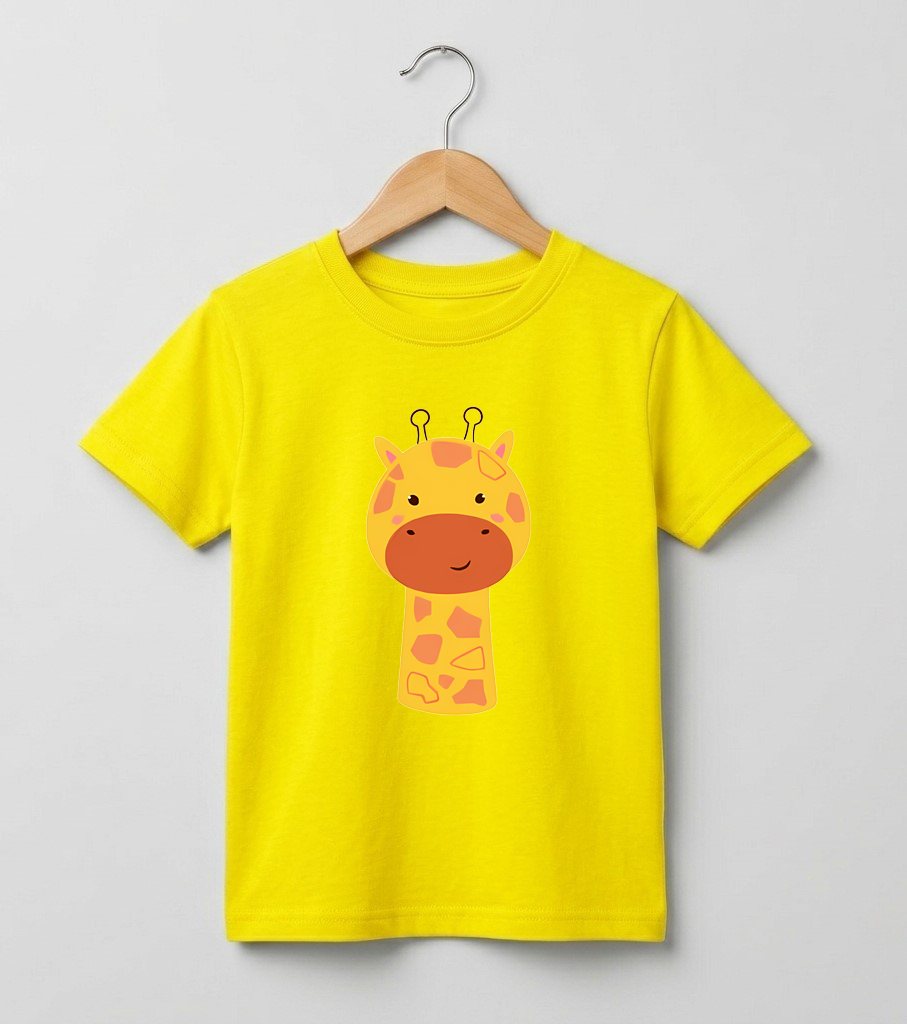 Kid's Giraffe Print T-Shirt