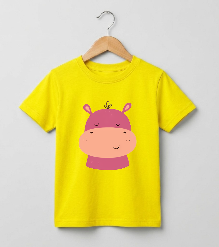 Kid's Hippo Print T-Shirt