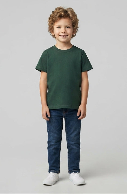 Kid's Dark Green T-Shirt