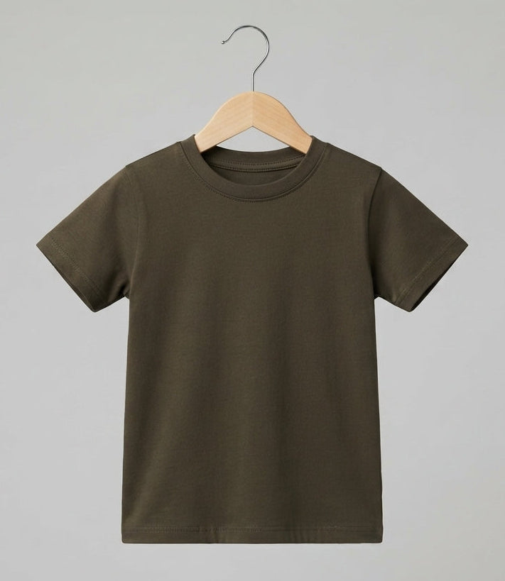 Kid's Olive Green T-Shirt